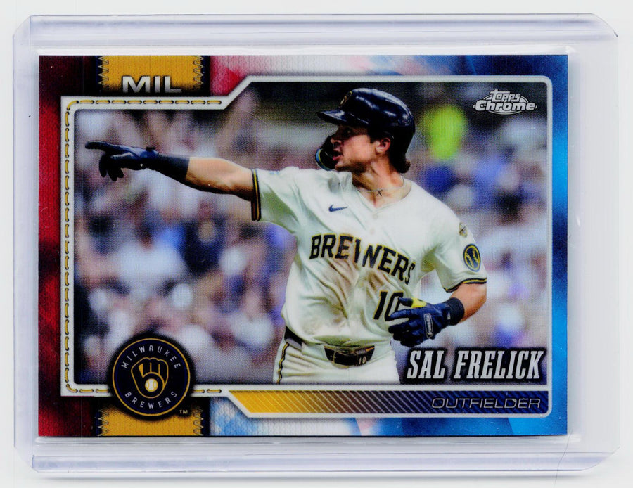 2026 Topps Chrome Sal Frelick #60 Milwaukee Brewers - front