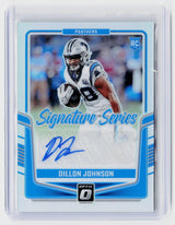 2024 Panini Donruss Optic Signature Series Dillon Johnson RC Autograph #SSH-DJN - front
