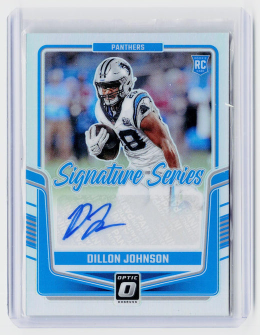 2024 Panini Donruss Optic Signature Series Dillon Johnson RC Autograph #SSH-DJN - front