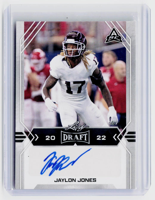 2022 Leaf Draft Jaylon Jones Autograph Rookie Card BA-JJ1 - front