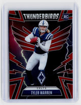 2025 Panini Phoenix Thunderbirds Tyler Warren Rookie #21 /249 - front