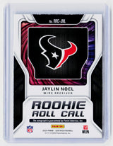 2025 Panini Certified Rookie Roll Call Autograph Jaylin Noel RRC-JNL - back