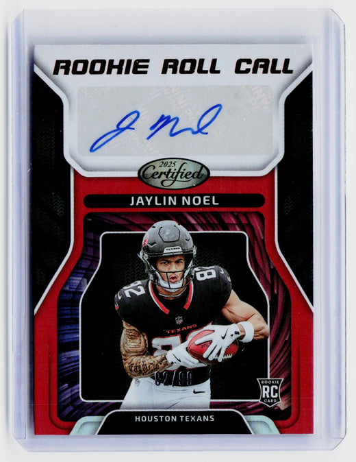2025 Panini Certified Rookie Roll Call Autograph Jaylin Noel RRC-JNL - front