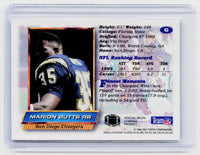 1994 Topps Finest Marion Butts #43 San Diego Chargers - back