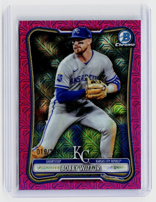 2026 Topps Bowman Chrome Bobby Witt Jr. #25 Fuchsia Lava Refractor /250 - front