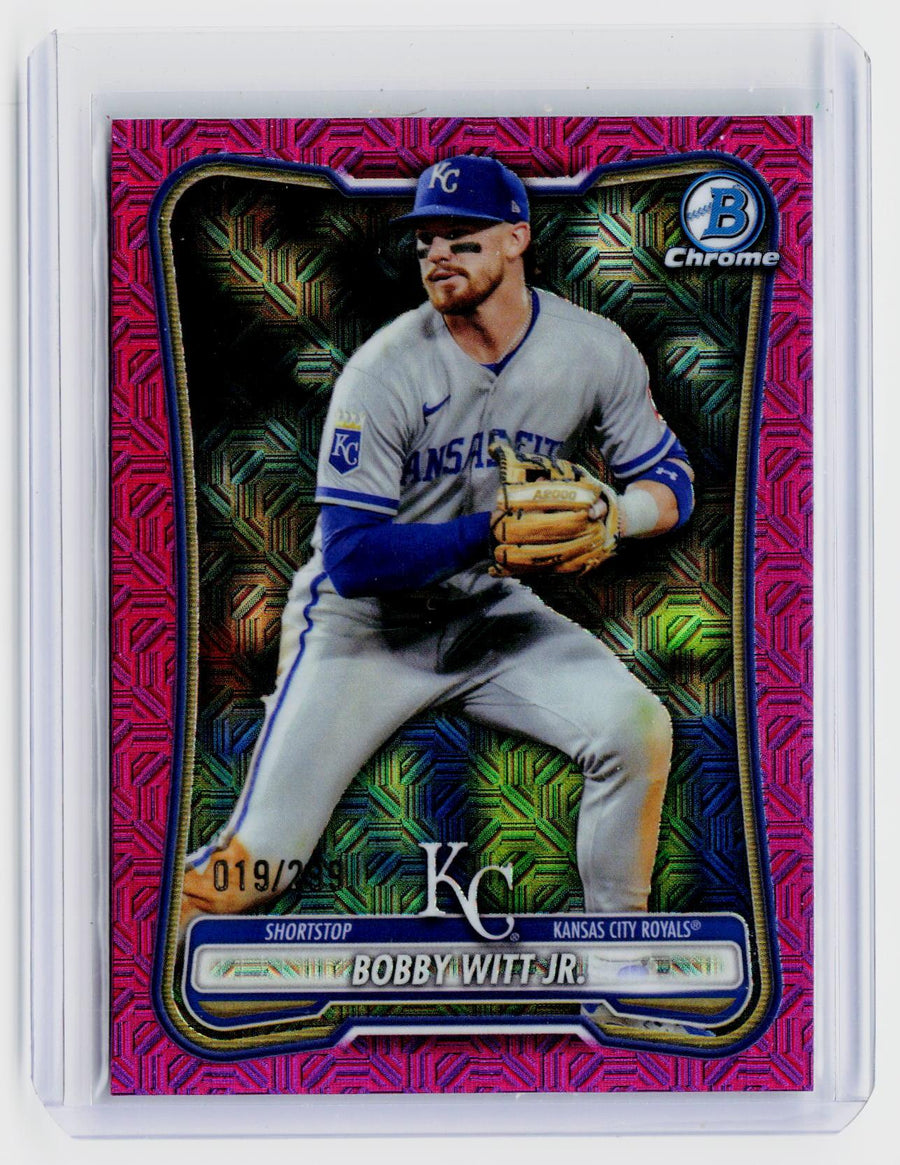 2026 Topps Bowman Chrome Bobby Witt Jr. #25 Fuchsia Lava Refractor /250 - front