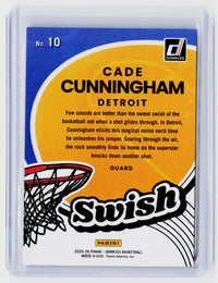 2025-26 Panini Donruss Swish Cade Cunningham #10 /35 - back