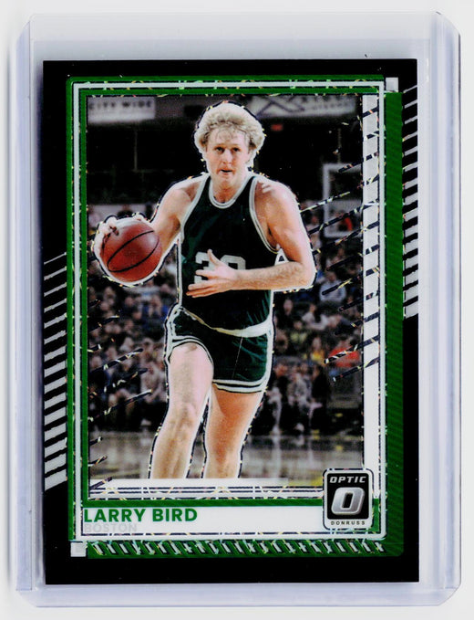 2025 Donruss Optic Larry Bird Green Mojo Prizm #140 /35 - front