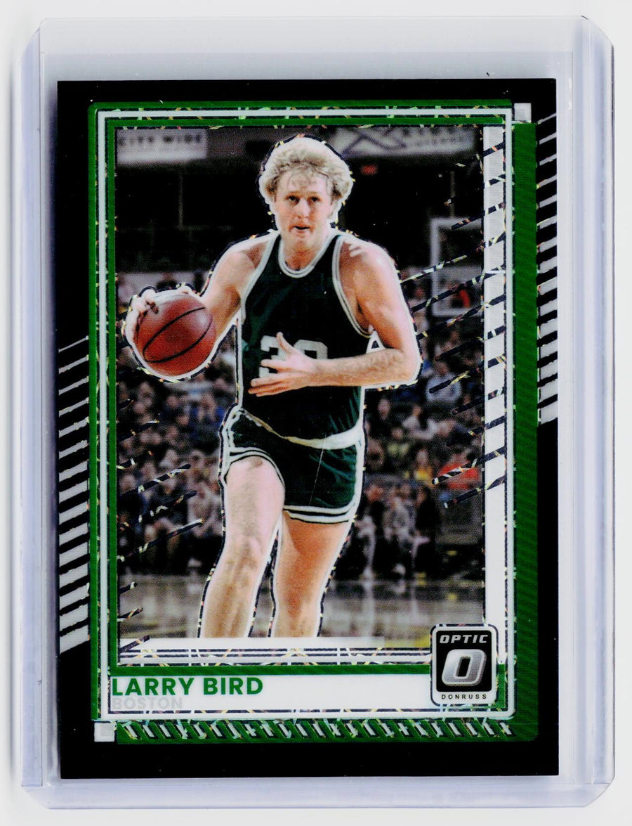 2025 Donruss Optic Larry Bird Green Mojo Prizm #140 /35 - front