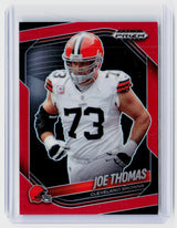 2025 Panini Prizm Black Football Joe Thomas Red #29 /199 Cleveland Browns - front