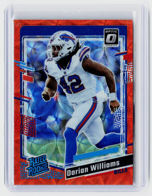 2023 Panini Donruss Optic Rated Rookie Dorian Williams Red Pandora #212 /79 - front