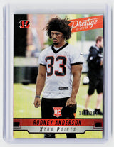 2019 Panini Prestige Extra Points Red Rodney Anderson Rookie RC /399 #255 - front