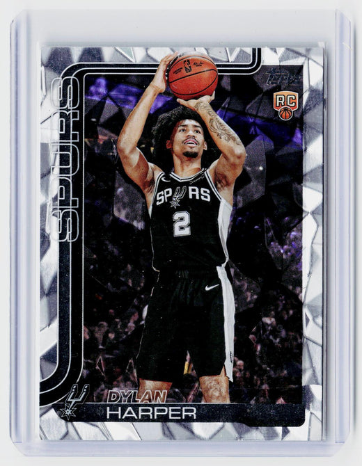 2025 Topps 2024-25 Basketball Dylan Harper RC #202 San Antonio Spurs - front