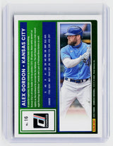 2025 Panini Donruss Alex Gordon Pink Parallel #16 /250 Kansas City Royals - back