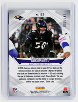2024 Panini Phoenix Football Adisa Isaac Rookie Card #152 Baltimore Ravens 47/200 - back