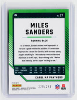 2024 Panini Donruss Optic Miles Sanders Orange #27 /249 - back