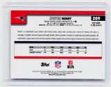 2025 Topps Chrome Football Hunter Henry Refractor #209 New England Patriots - back