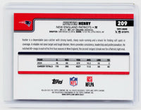 2025 Topps Chrome Football Hunter Henry Refractor #209 New England Patriots - back