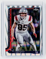 2025 Topps Chrome Football Hunter Henry Refractor #209 New England Patriots - front