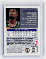 1996-97 Topps Finest Antoine Walker #224 Boston Celtics Rookie Card - back