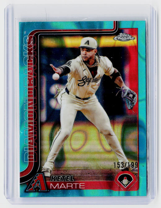 2025 Topps Chrome Ketel Marte Aqua Refractor #272 /199 - front