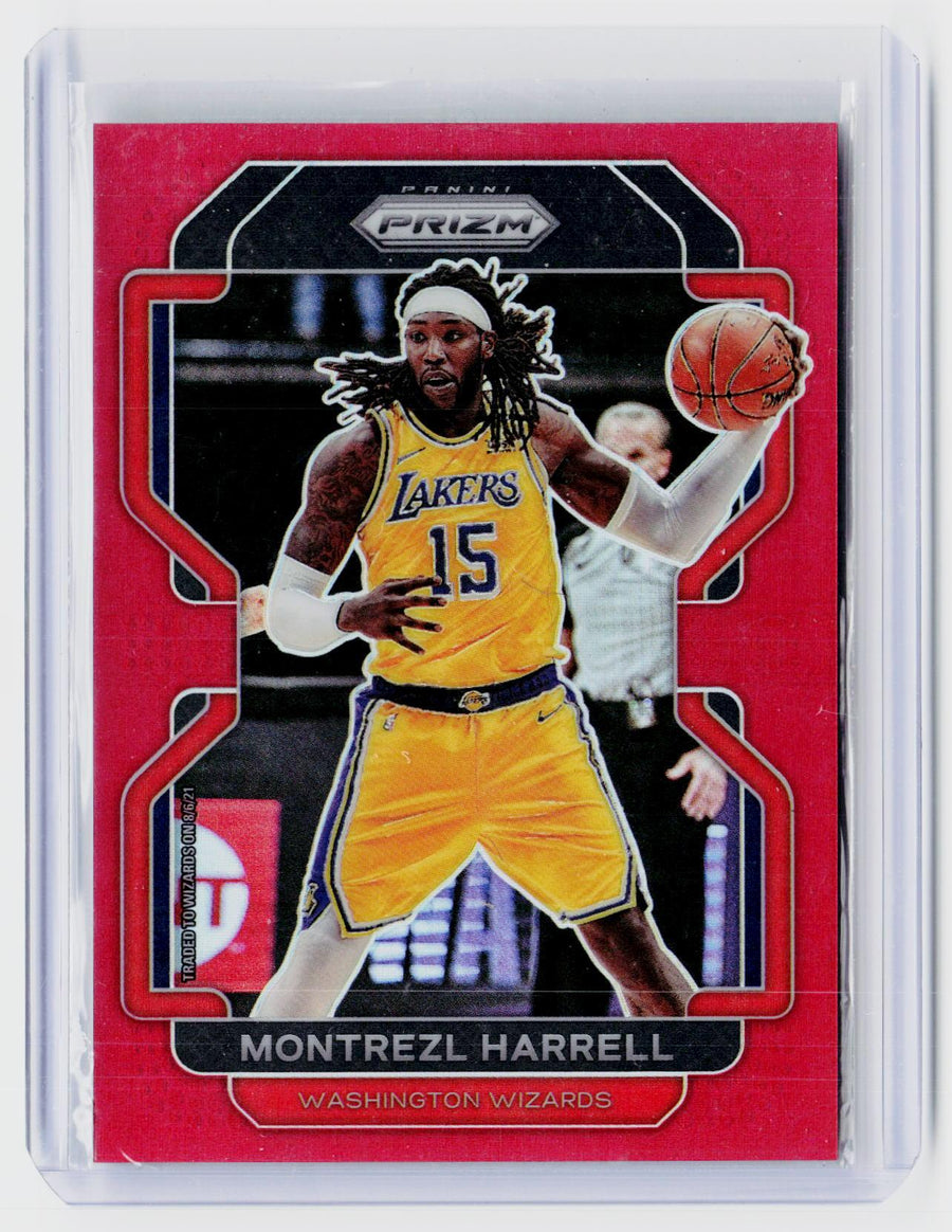 2021-22 Panini Prizm Montrezl Harrell Red #137 /299 Washington Wizards - front