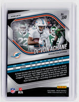 2025 Panini Prizm Football De'Von Achane Red Disco Prizm #150 Miami Dolphins - back