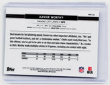 2025 Topps Chrome National Convention Xavier Worthy Kansas City Chiefs NFL-13 - back