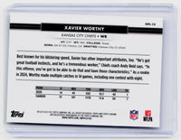 2025 Topps Chrome National Convention Xavier Worthy Kansas City Chiefs NFL-13 - back
