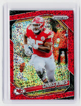 2025 Panini Prizm Football Chris Jones Red Disco Prizm #113 Kansas City Chiefs - front