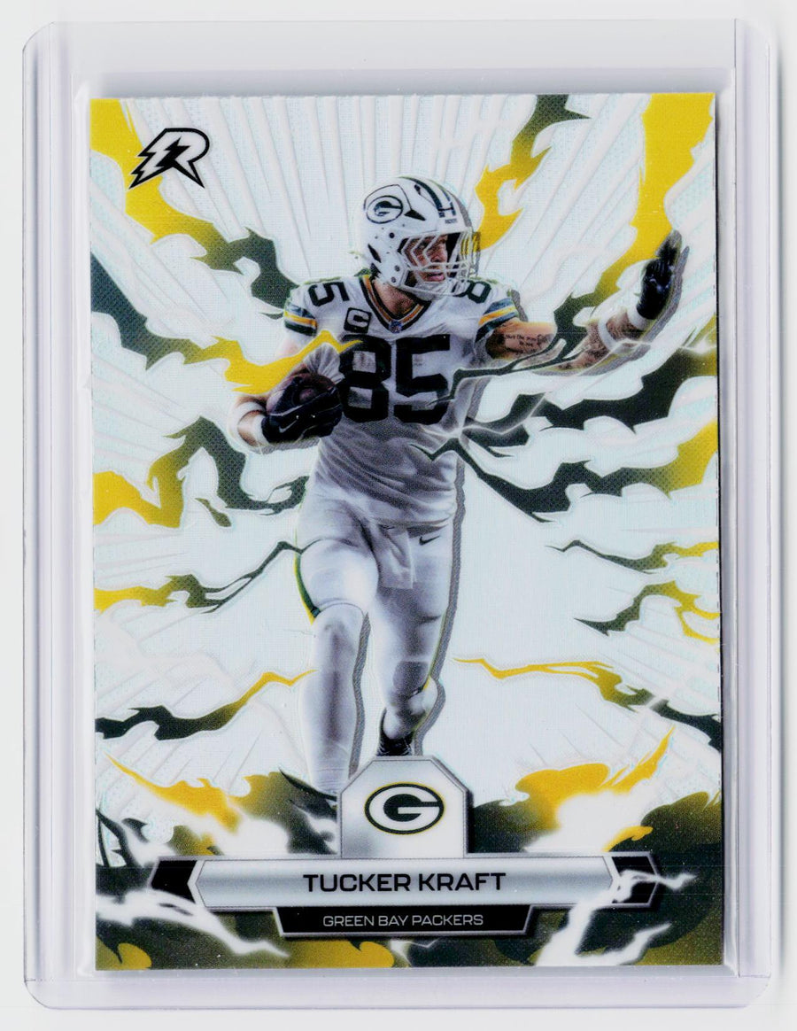 2026 Topps Ripped Football Refractor #36 Tucker Kraft Green Bay Packers - front