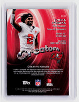 2025 Topps Finest Crusade Rookies Emeka Egbuka CR-28 Tampa Bay Buccaneers Rookie Card - back