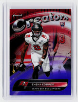 2025 Topps Finest Crusade Rookies Emeka Egbuka CR-28 Tampa Bay Buccaneers Rookie Card - front