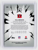 2025 Topps Rookie Rush Tahj Brooks RC #119 /250 Cincinnati Bengals - back