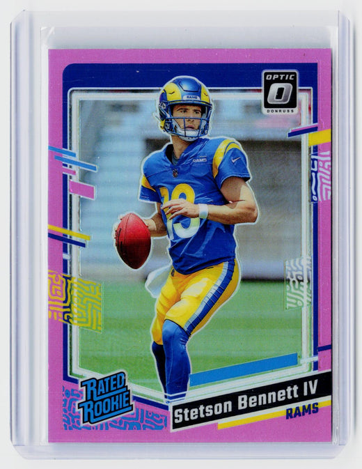 2023 Panini Donruss Optic Pink Rated Rookie Stetson Bennett IV #267 - front