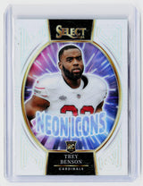 2024 Panini Select Football Trey Benson Premier Level Rookies RC #23 Arizona Cardinals - front