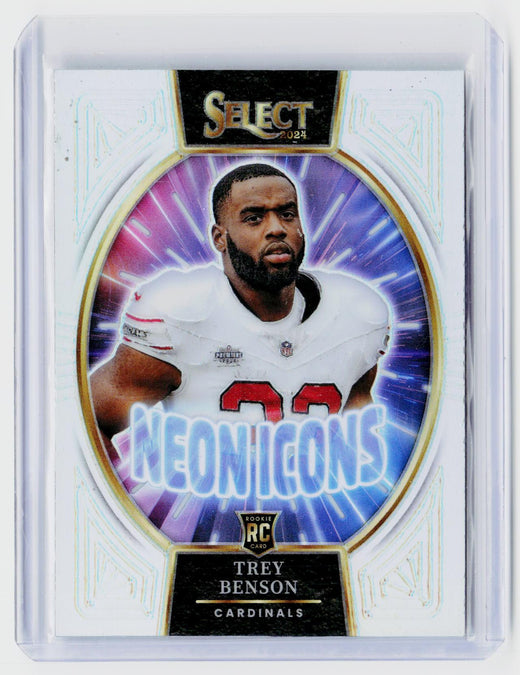2024 Panini Select Football Trey Benson Premier Level Rookies RC #23 Arizona Cardinals - front