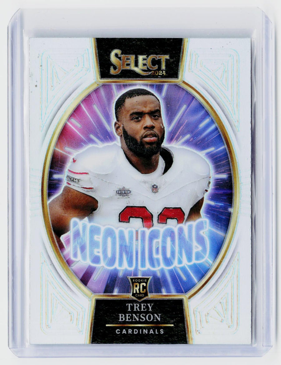 2024 Panini Select Football Trey Benson Premier Level Rookies RC #23 Arizona Cardinals - front