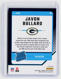 2024 Panini Donruss Optic Javon Bullard Rated Rookie Blue Hyper #246 - back
