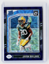 2024 Panini Donruss Optic Javon Bullard Rated Rookie Blue Hyper #246 - front