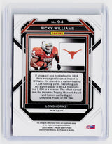 2023 Panini Prizm Draft Picks Ricky Williams Gold Ice Prizm #94 Texas Longhorns - back