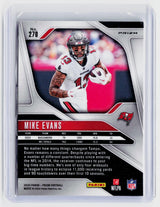 2024 Panini Prizm Football Mike Evans Red White and Blue Prizm #270 Tampa Bay Buccaneers - back