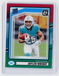 2024 Panini Donruss Football Rated Rookie Jaylen Wright #344 Miami Dolphins - front