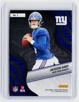 2025 Panini Revolution Football Rookie Revolution Jaxson Dart #1 New York Giants RC - back