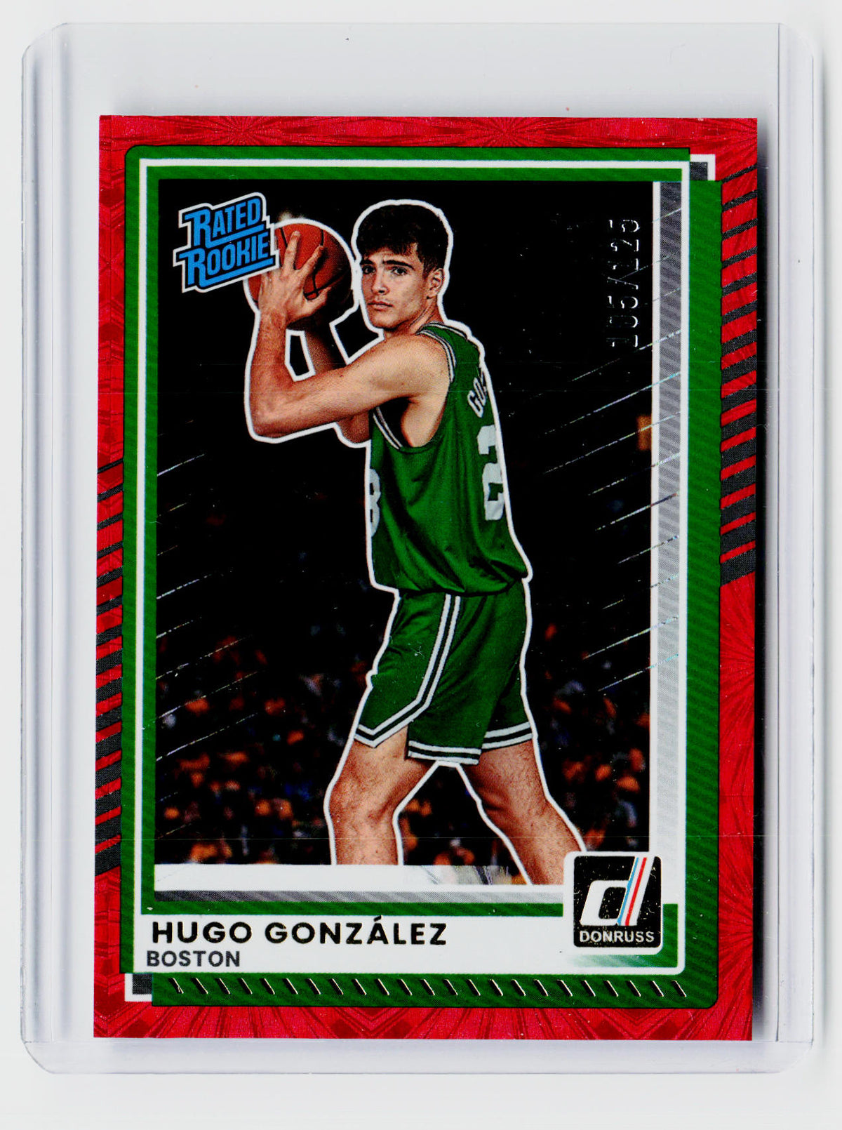 2025 Panini Donruss Basketball Rated Rookie Hugo Gonzalez #16 /225 - front