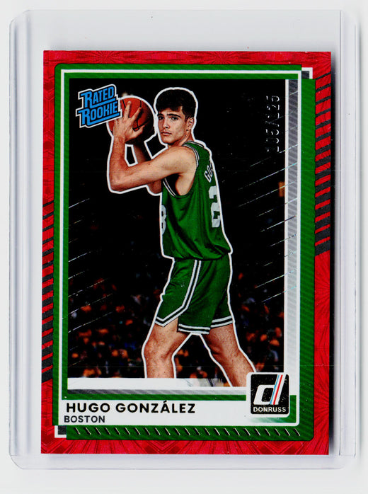 2025 Panini Donruss Basketball Rated Rookie Hugo Gonzalez #16 /225 - front