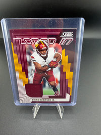 2025 Panini Score Zone Brian Robinson Jr. Memorabilia Card ZON-BRJ - front