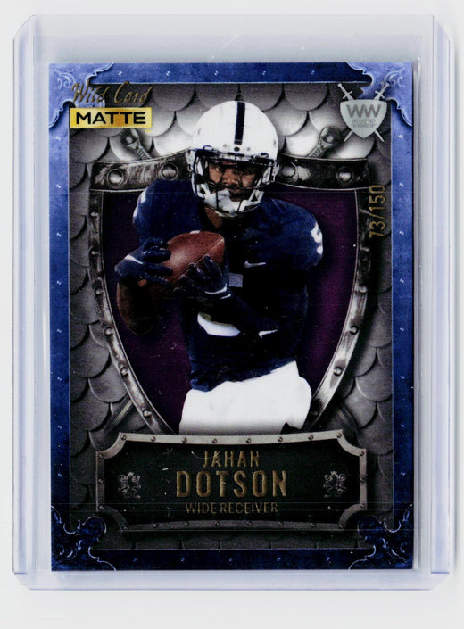 2022 Wild Card Weekend Warrior Matte Jahan Dotson WW-22 Penn State - front