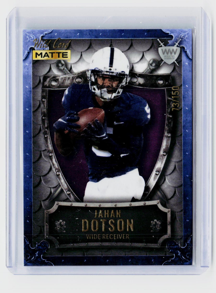 2022 Wild Card Weekend Warrior Matte Jahan Dotson WW-22 Penn State - front