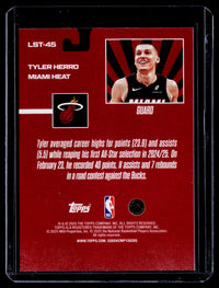 2025 Topps Living Stock Legends Tyler Herro Miami Heat #LST-45 - back